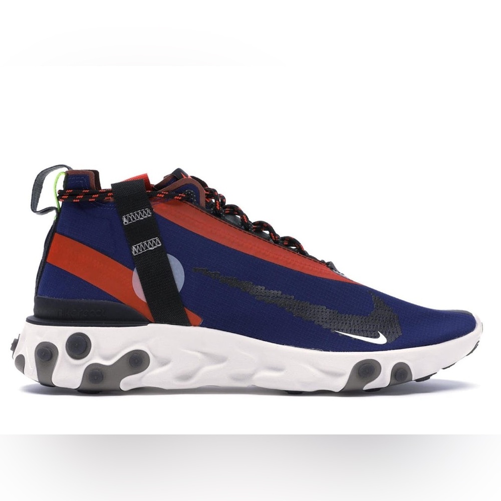 *RARE NIKES* React Runner in Blue Void Team Orange - Men’s 7.5 / Women’s 9.5